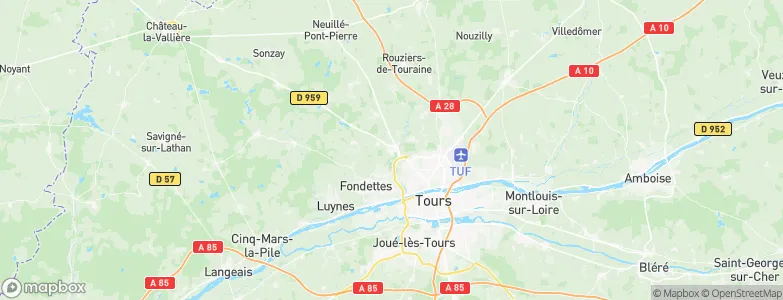 La Membrolle-sur-Choisille, France Map