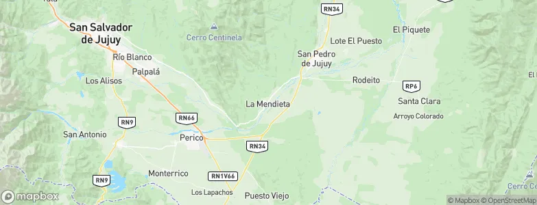 La Mendieta, Argentina Map