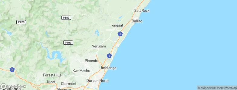 La Mercy, South Africa Map