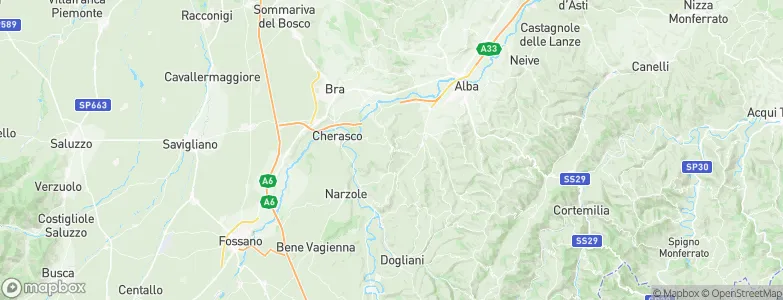 La Morra, Italy Map