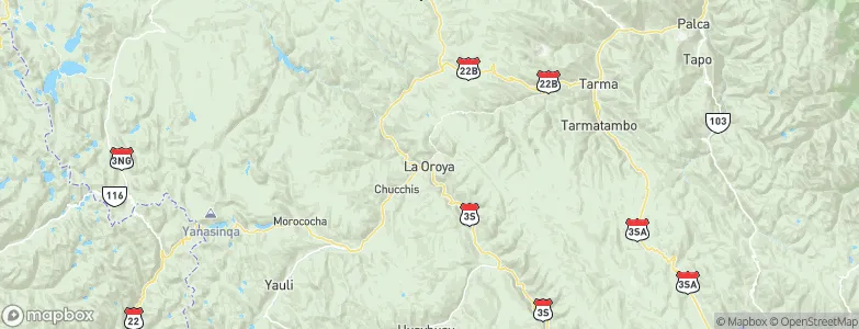 La Oroya, Peru Map