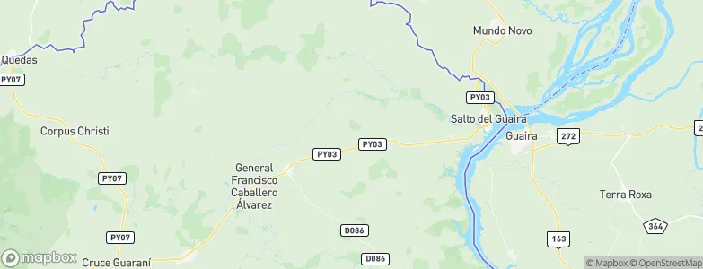 La Paloma, Paraguay Map