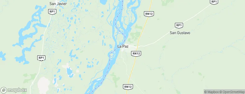 La Paz, Argentina Map