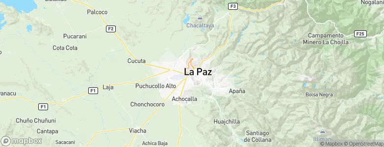 La Paz, Bolivia Map