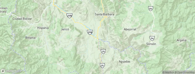 La Pintada, Colombia Map