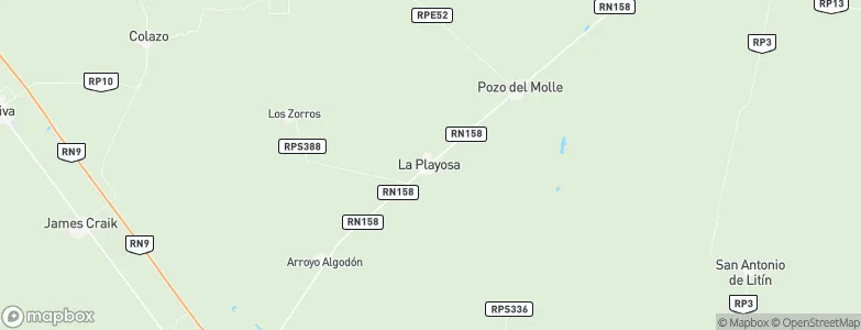 La Playosa, Argentina Map