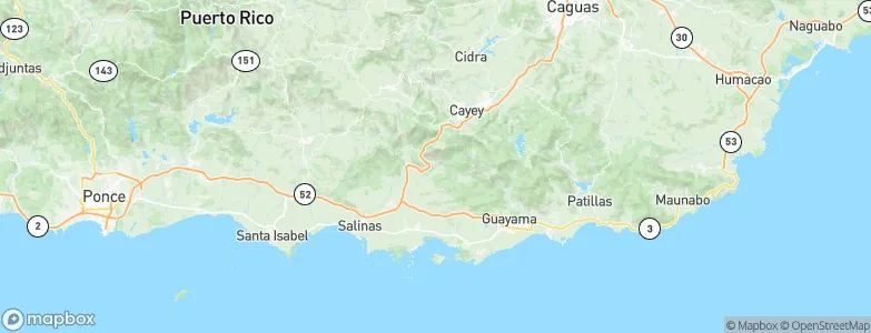 La Plena, Puerto Rico Map