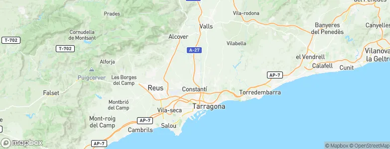 la Pobla de Mafumet, Spain Map