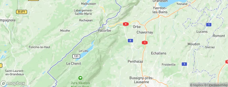 La Praz, Switzerland Map