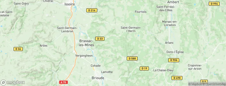 La Prunerette, France Map