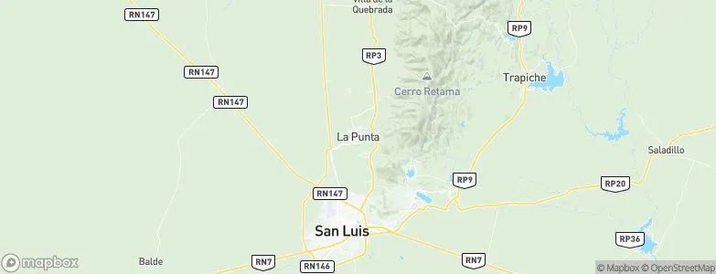 La Punta, Argentina Map