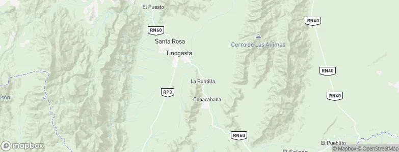 La Puntilla, Argentina Map