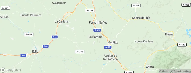 La Rambla, Spain Map