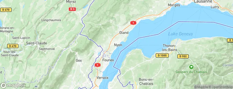 La Redoute, Switzerland Map