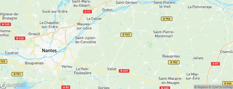 La Remaudière, France Map