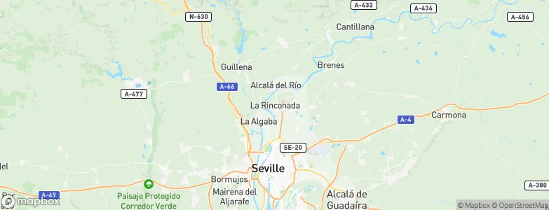 La Rinconada, Spain Map