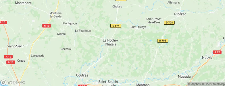 La Roche-Chalais, France Map