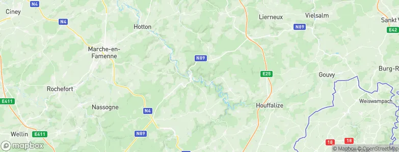La Roche-en-Ardenne, Belgium Map