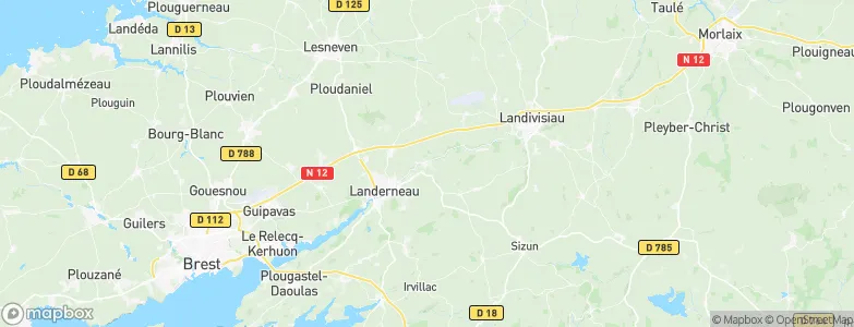 La Roche-Maurice, France Map