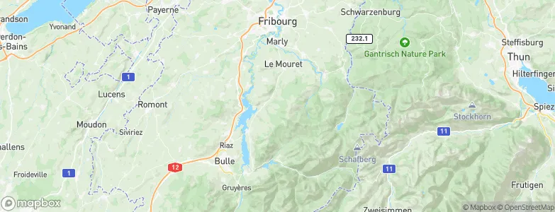 La Roche, Switzerland Map