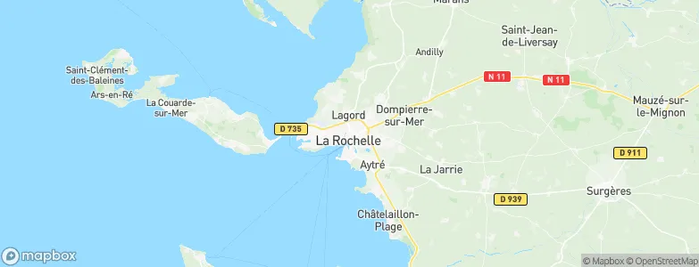 La Rochelle, France Map