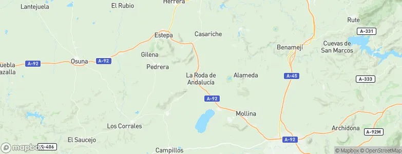 La Roda de Andalucía, Spain Map