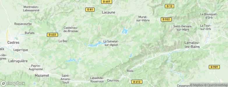 La Salvetat-sur-Agout, France Map