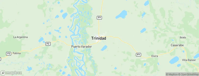 La Santisima Trinidad, Bolivia Map