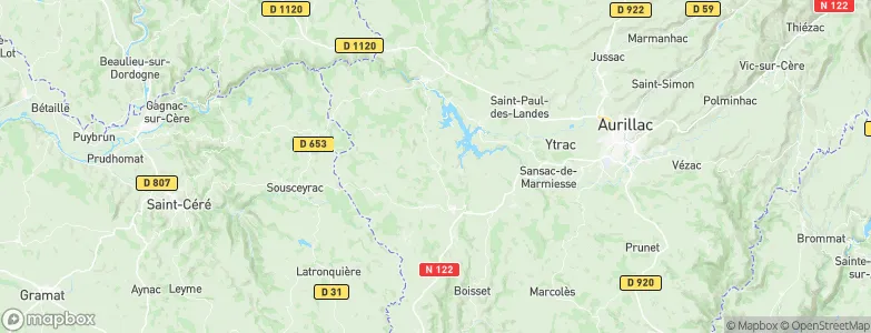 La Ségalassière, France Map