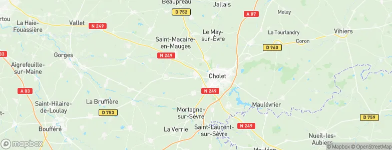 La Séguinière, France Map