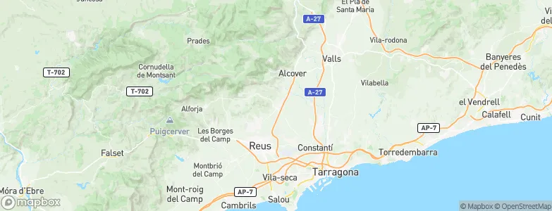 La Selva del Camp, Spain Map