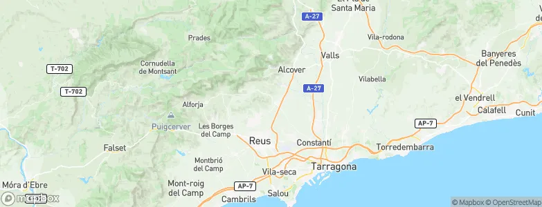 la Selva del Camp, Spain Map