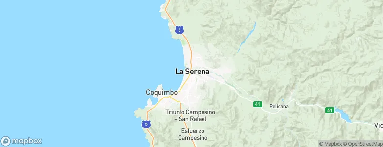 La Serena, Chile Map