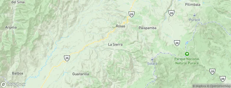 La Sierra, Colombia Map