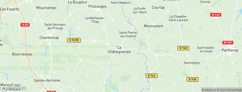 La Tardière, France Map
