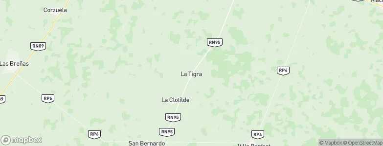 La Tigra, Argentina Map