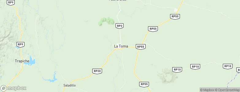 La Toma, Argentina Map