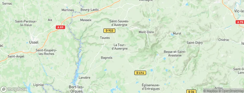 La Tour-d'Auvergne, France Map