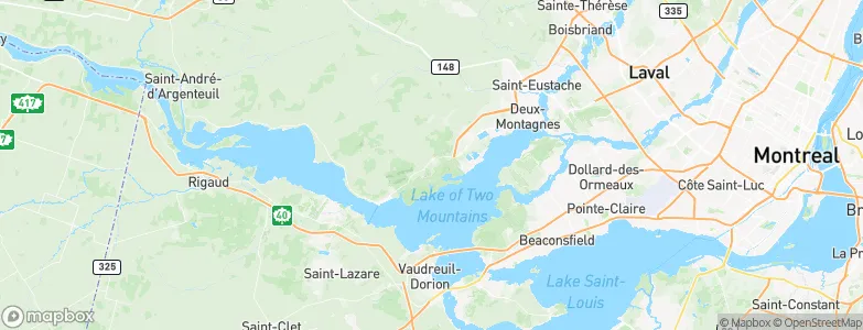 La Trappe, Canada Map