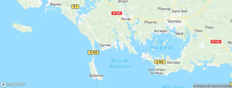 La Trinité-sur-Mer, France Map