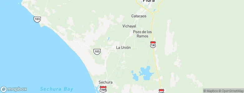 La Unión, Peru Map