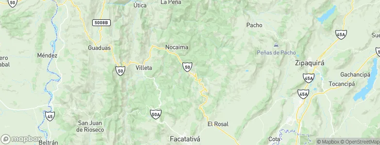 La Vega, Colombia Map
