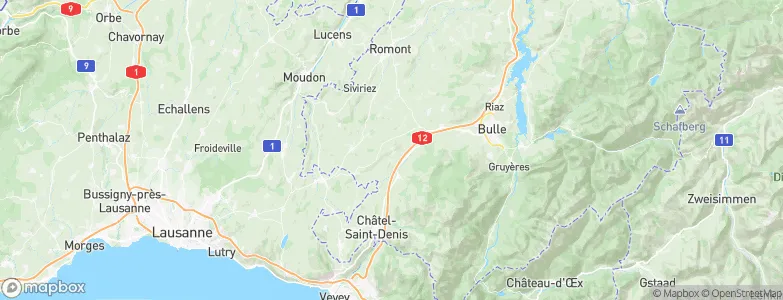 La Verrerie, Switzerland Map