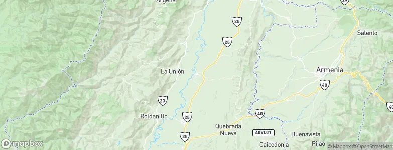 La Victoria, Colombia Map