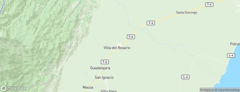 La Villa del Rosario, Venezuela Map