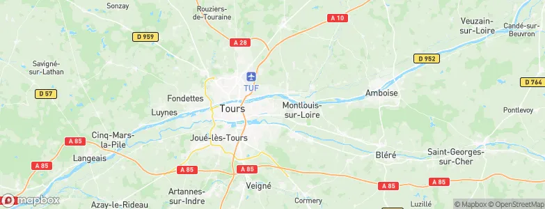 La Ville-aux-Dames, France Map