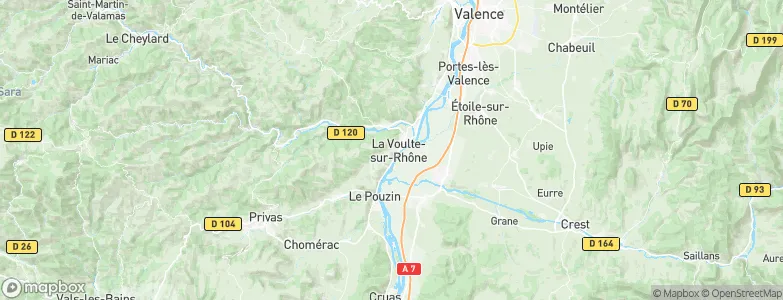 La Voulte-sur-Rhône, France Map