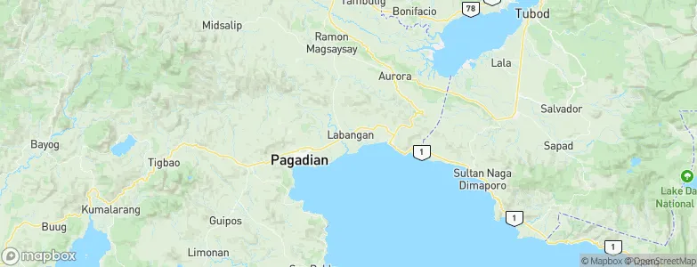 Labangan, Philippines Map