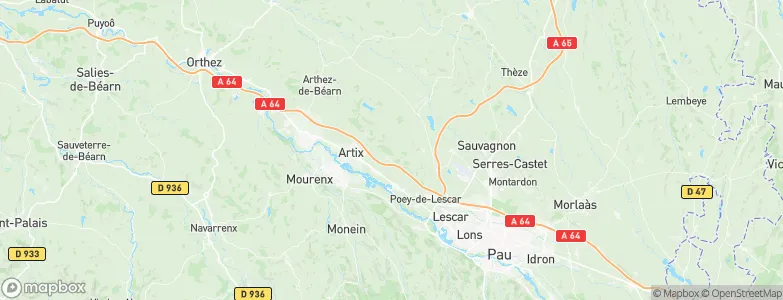 Labastide-Monréjeau, France Map