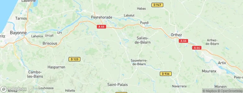 Labastide-Villefranche, France Map